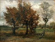 Vincent Van Gogh Autumn landscape with four trees USA oil painting artist